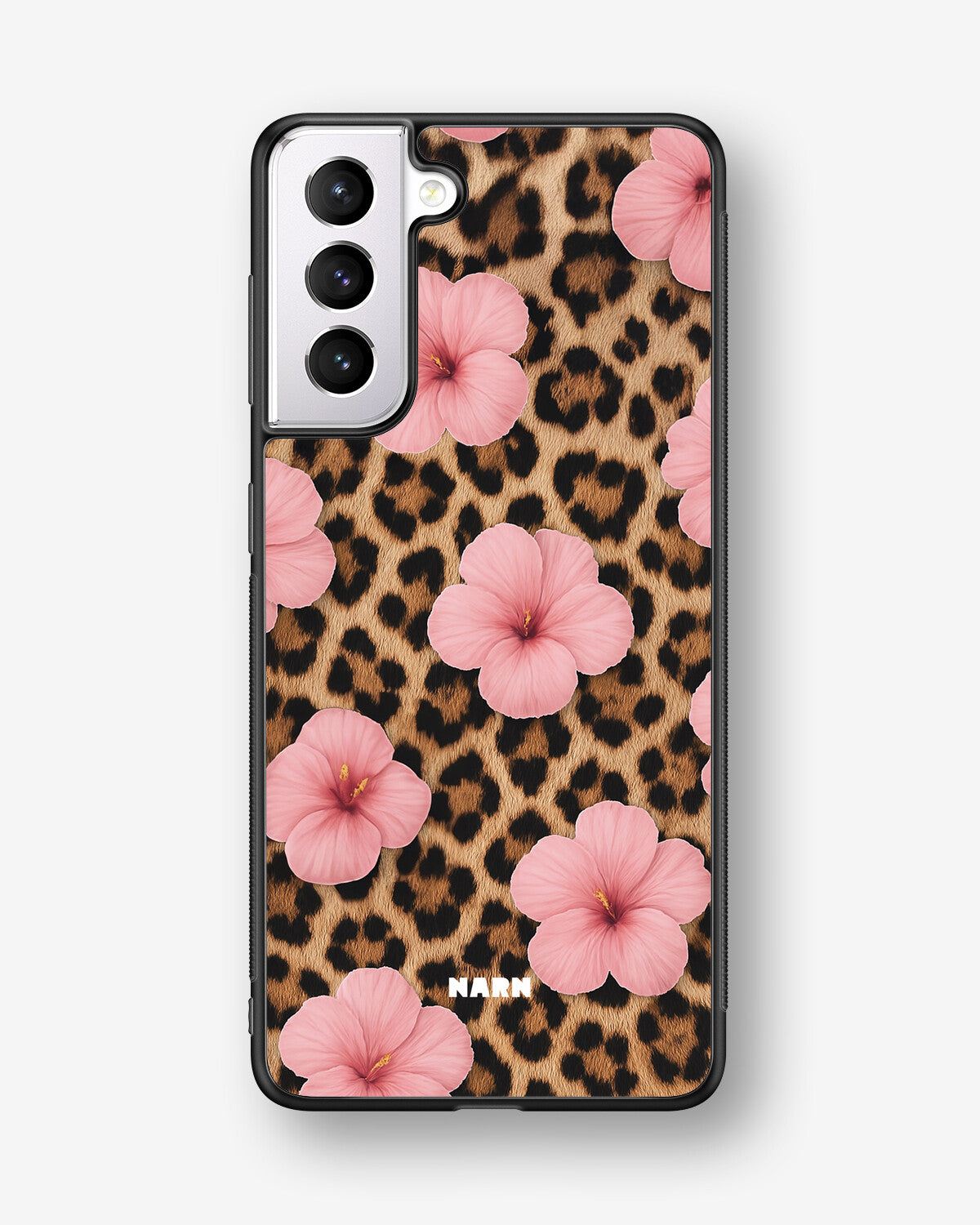 Samsung Galaxy S21 Hard Case – Leopard Flower - View 1