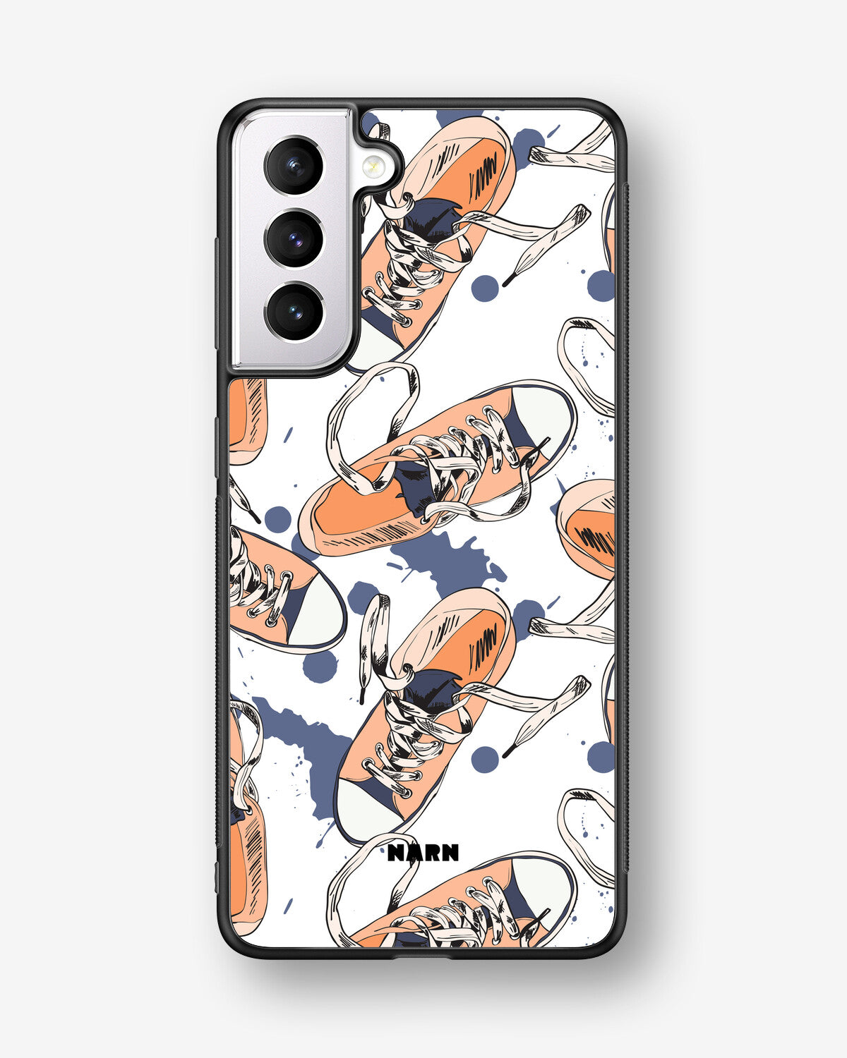 Samsung Galaxy S21 Hard Case – Apricot Sneakers - View 1