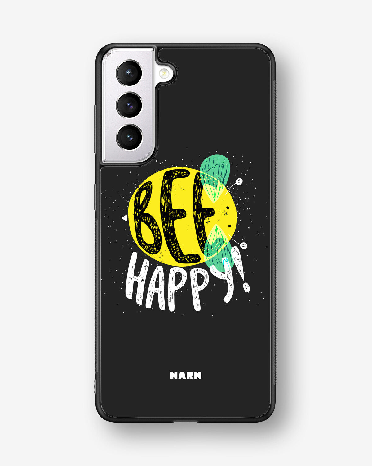 Samsung Galaxy S21 Hard Case – BEE Happy - View 1