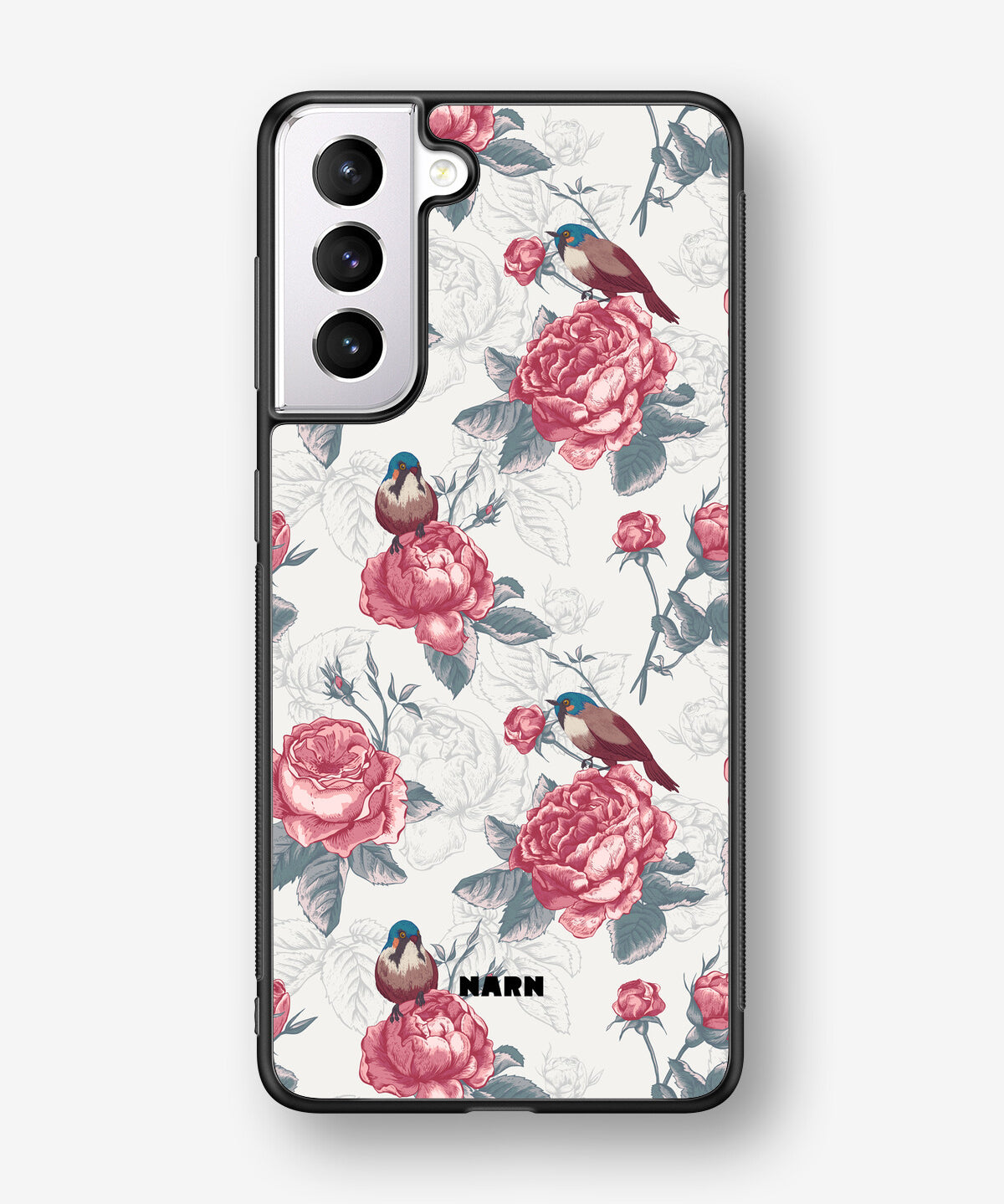 Samsung Galaxy S21 Hard Case – Birds Among Roses - View 1