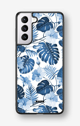 Samsung Galaxy S21 Hard Case – Blue Tropics - View 1