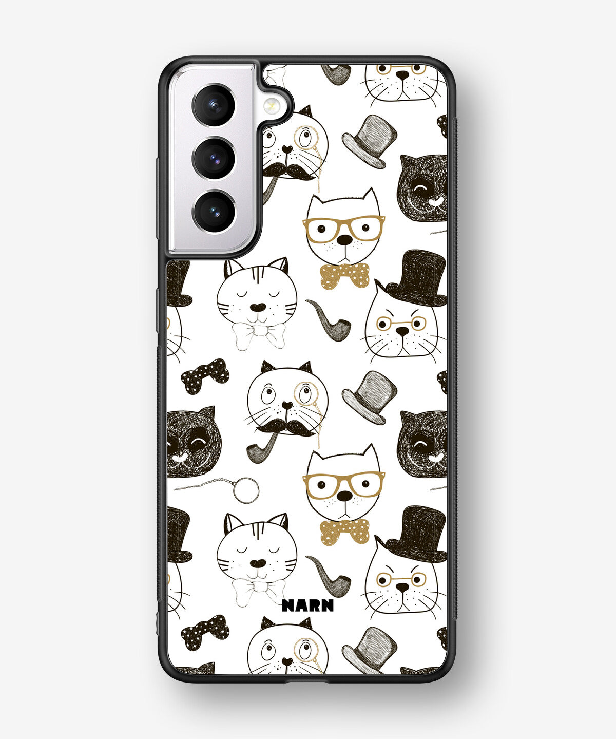 Samsung Galaxy S21 Hard Case – Cartoon Cats - View 1