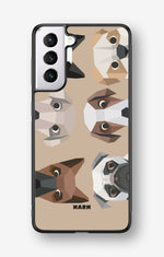 Samsung Galaxy S21 Hard Case – Cute Dogs - View 1