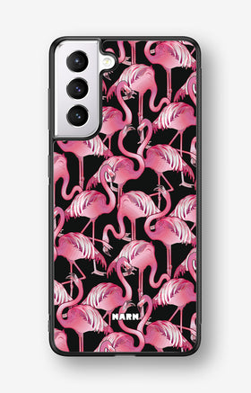 Samsung Galaxy S21 Hard Case – Flamingos - View 1