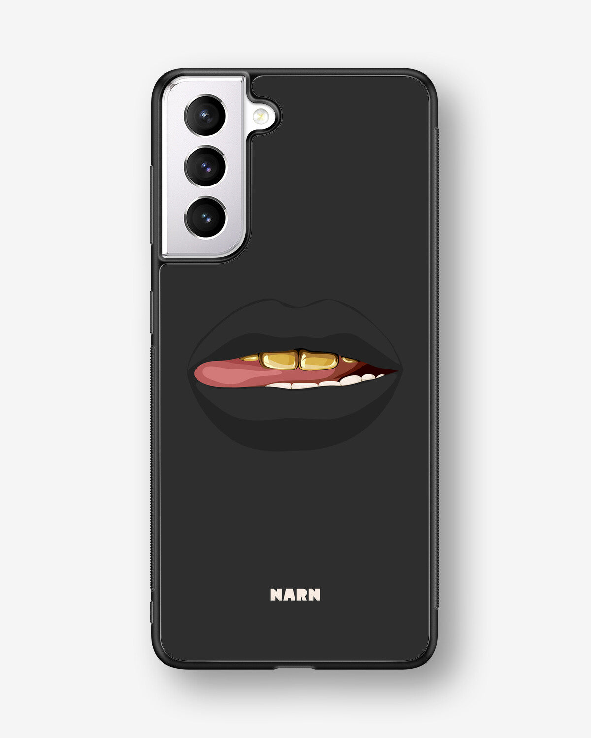 Samsung Galaxy S21 Hard Case – Golden Lips - View 1