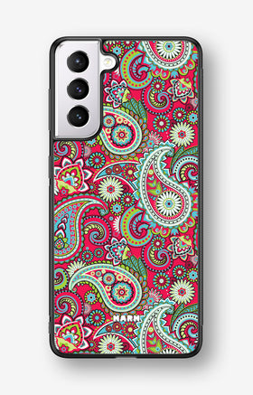 Samsung Galaxy S21 Hard Case – Paisley Paradise - View 1