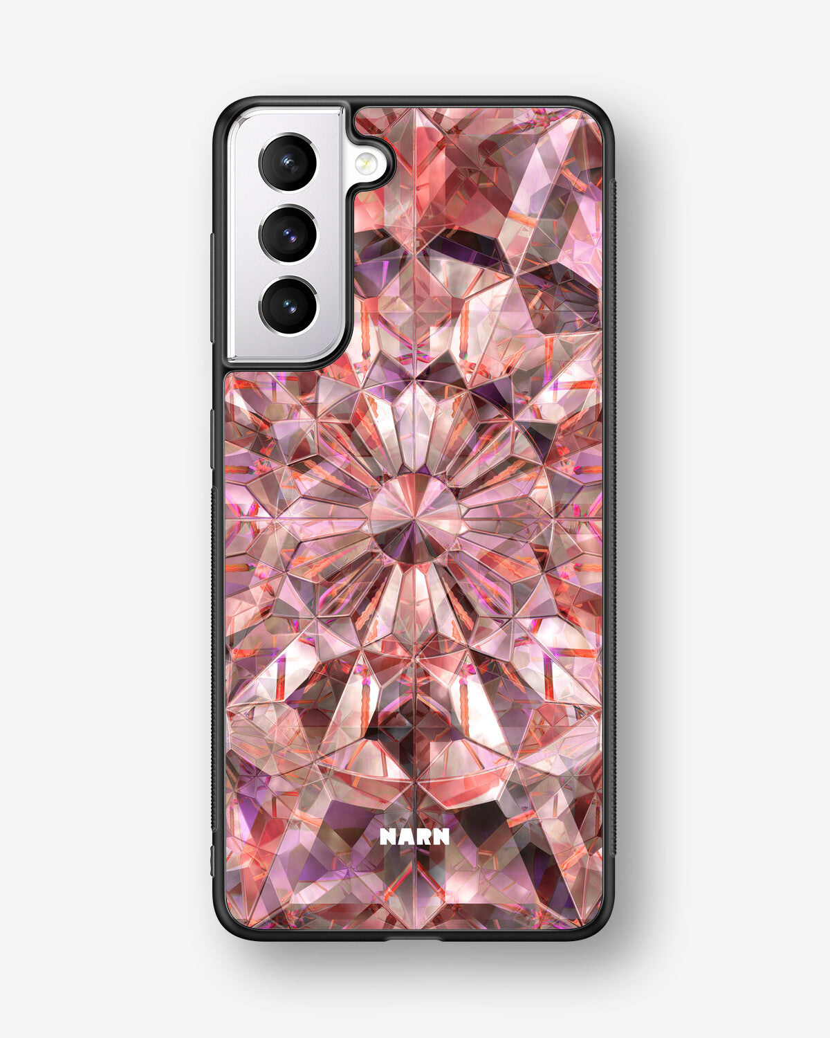 Samsung Galaxy S21 Hard Case – Pink Crystals - View 1