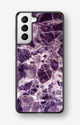 Samsung Galaxy S21 Hard Case – Purple Marble - View 1