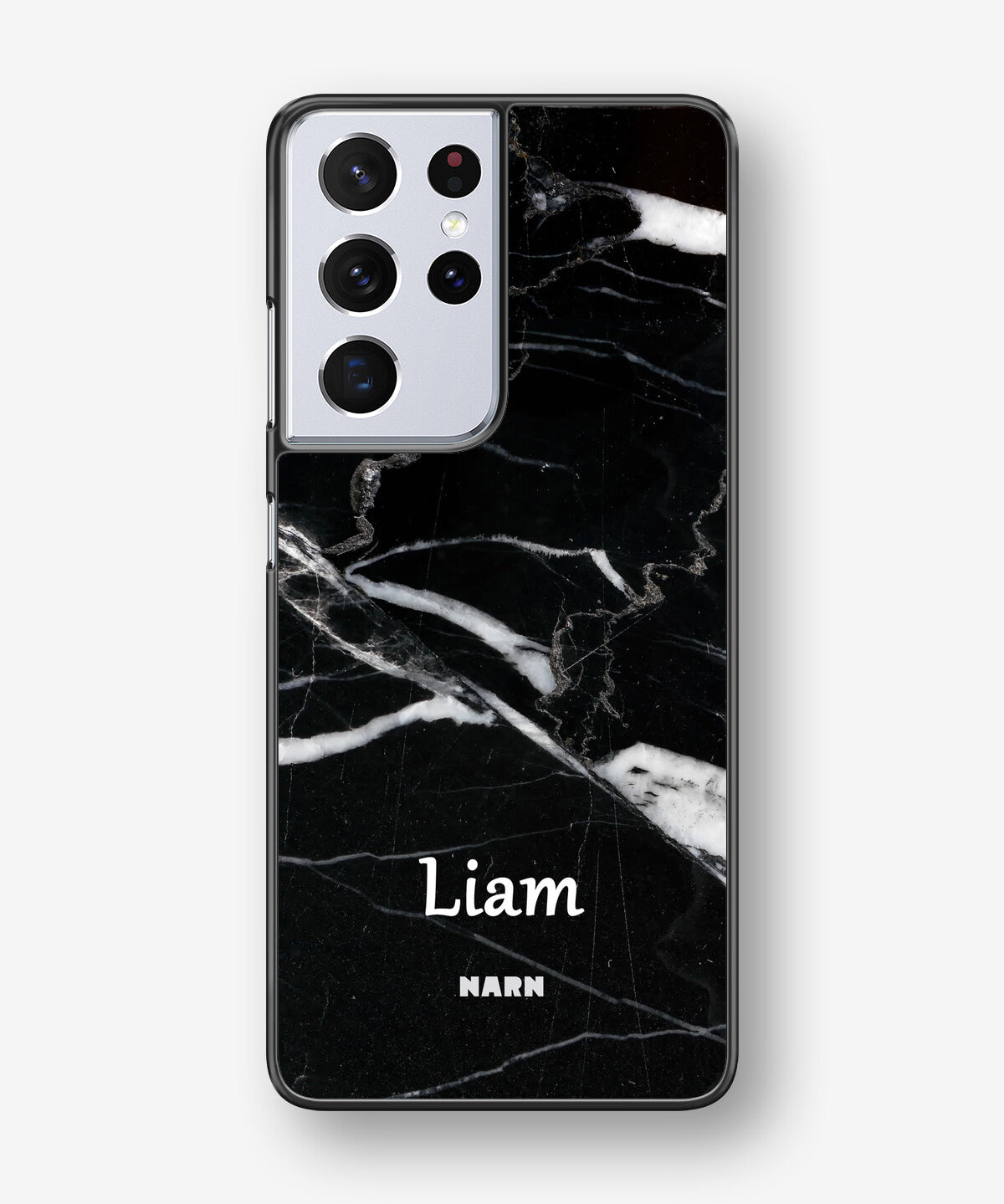 Samsung Galaxy S21 Ultra Hard Case – Custom - Black Marble - View 1