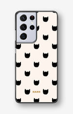Samsung Galaxy S21 Ultra Hard Case – Kitty Dots - View 1