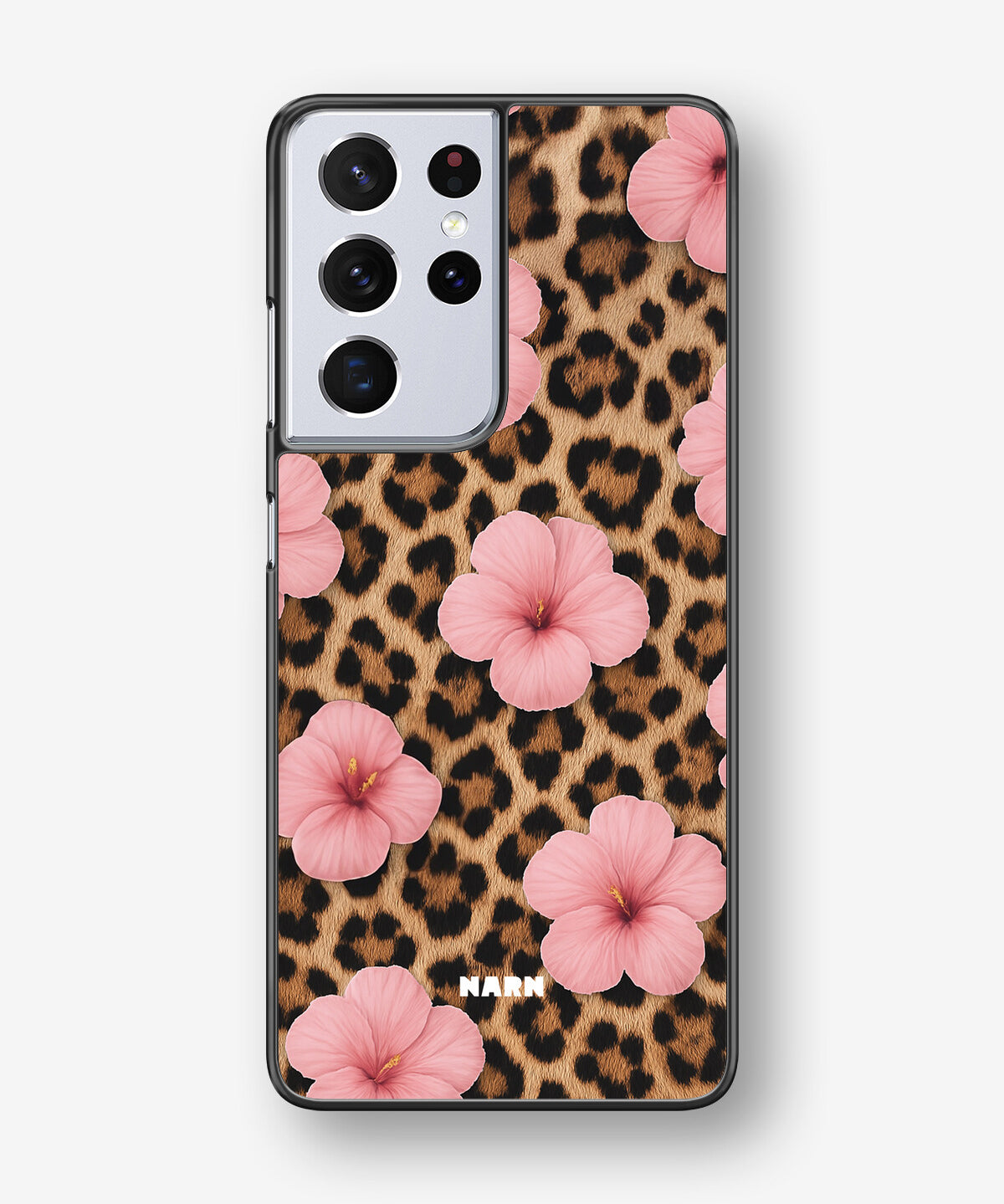 Samsung Galaxy S21 Ultra Hard Case – Leopard Flower - View 1