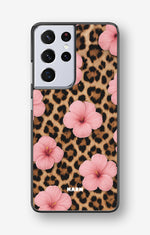 Samsung Galaxy S21 Ultra Hard Case – Leopard Flower - View 1