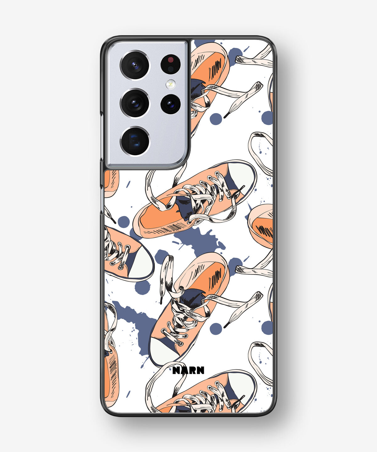 Samsung Galaxy S21 Ultra Hard Case – Apricot Sneakers - View 1