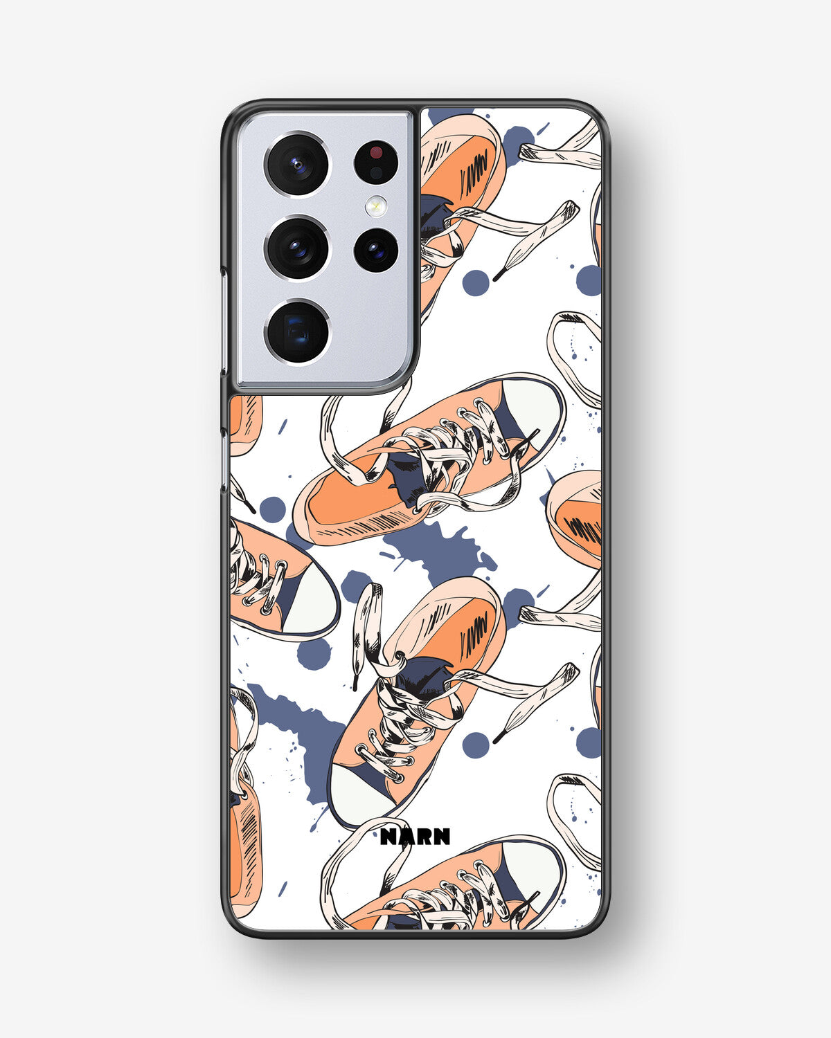 Samsung Galaxy S21 Ultra Hard Case – Apricot Sneakers - View 1