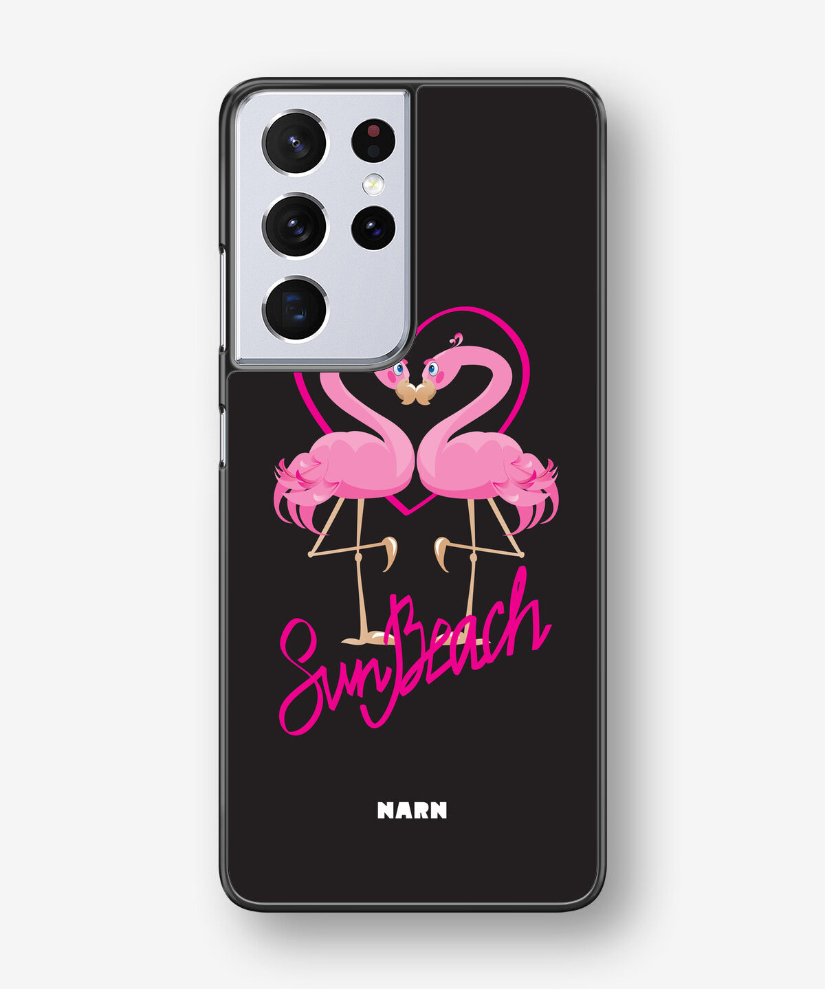 Samsung Galaxy S21 Ultra Hard Case – Beach Flamingo - View 1