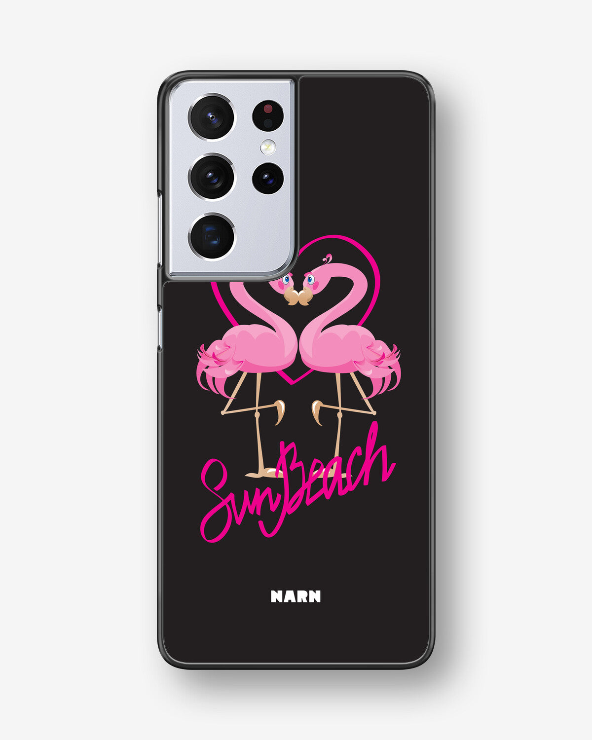 Samsung Galaxy S21 Ultra Hard Case – Beach Flamingo - View 1