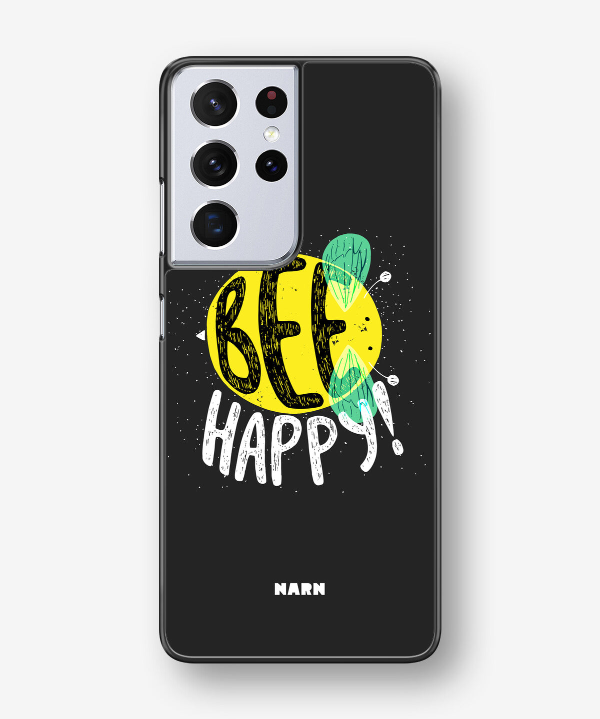 Samsung Galaxy S21 Ultra Hard Case – BEE Happy - View 1