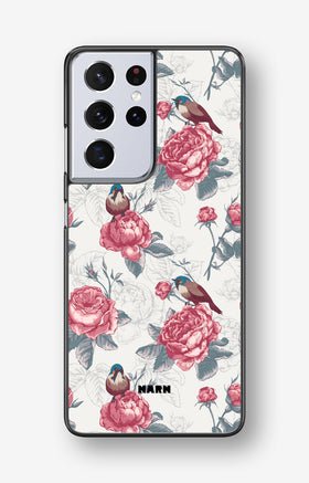 Samsung Galaxy S21 Ultra Hard Case – Birds Among Roses - View 1