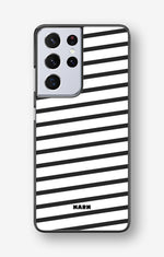 Samsung Galaxy S21 Ultra Hard Case – Black Stripes - View 1