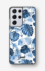 Samsung Galaxy S21 Ultra Hard Case – Blue Tropics - View 1