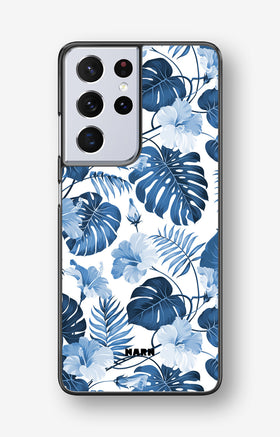 Samsung Galaxy S21 Ultra Hard Case – Blue Tropics - View 1