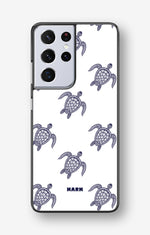 Samsung Galaxy S21 Ultra Hard Case – Blue Turtles - View 1