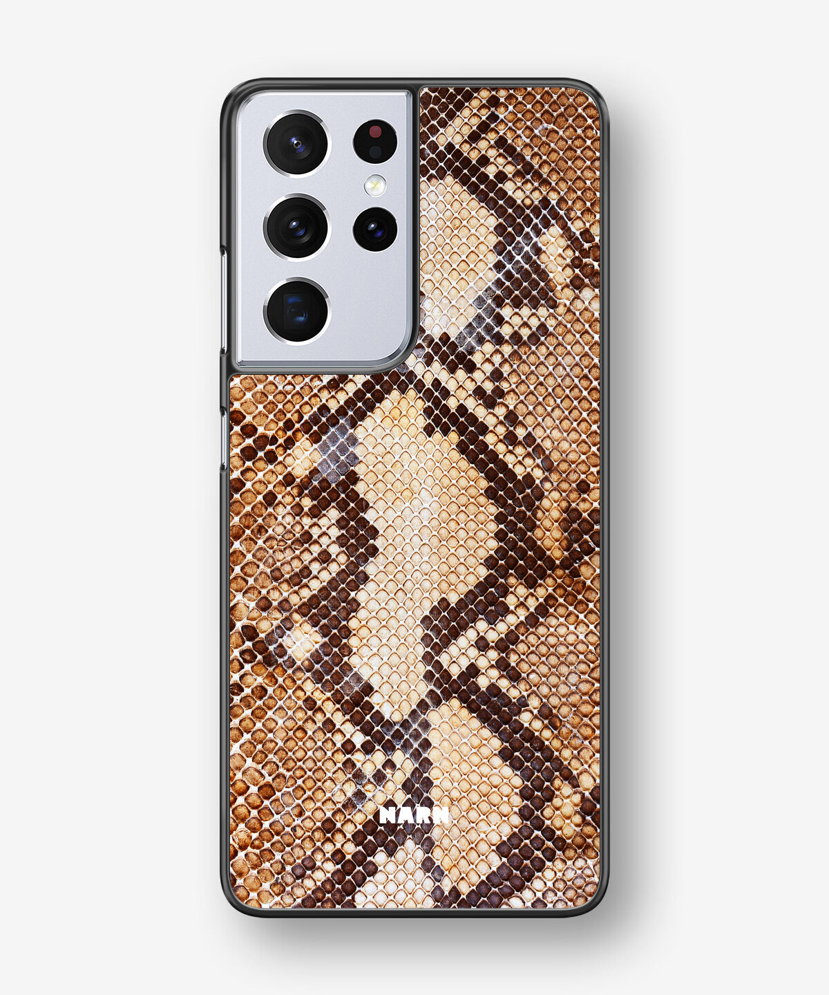 Samsung Galaxy S21 Ultra Hard Case – Brown Snakeskin - View 1