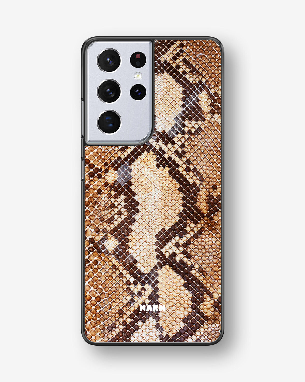 Samsung Galaxy S21 Ultra Hard Case – Brown Snakeskin - View 1