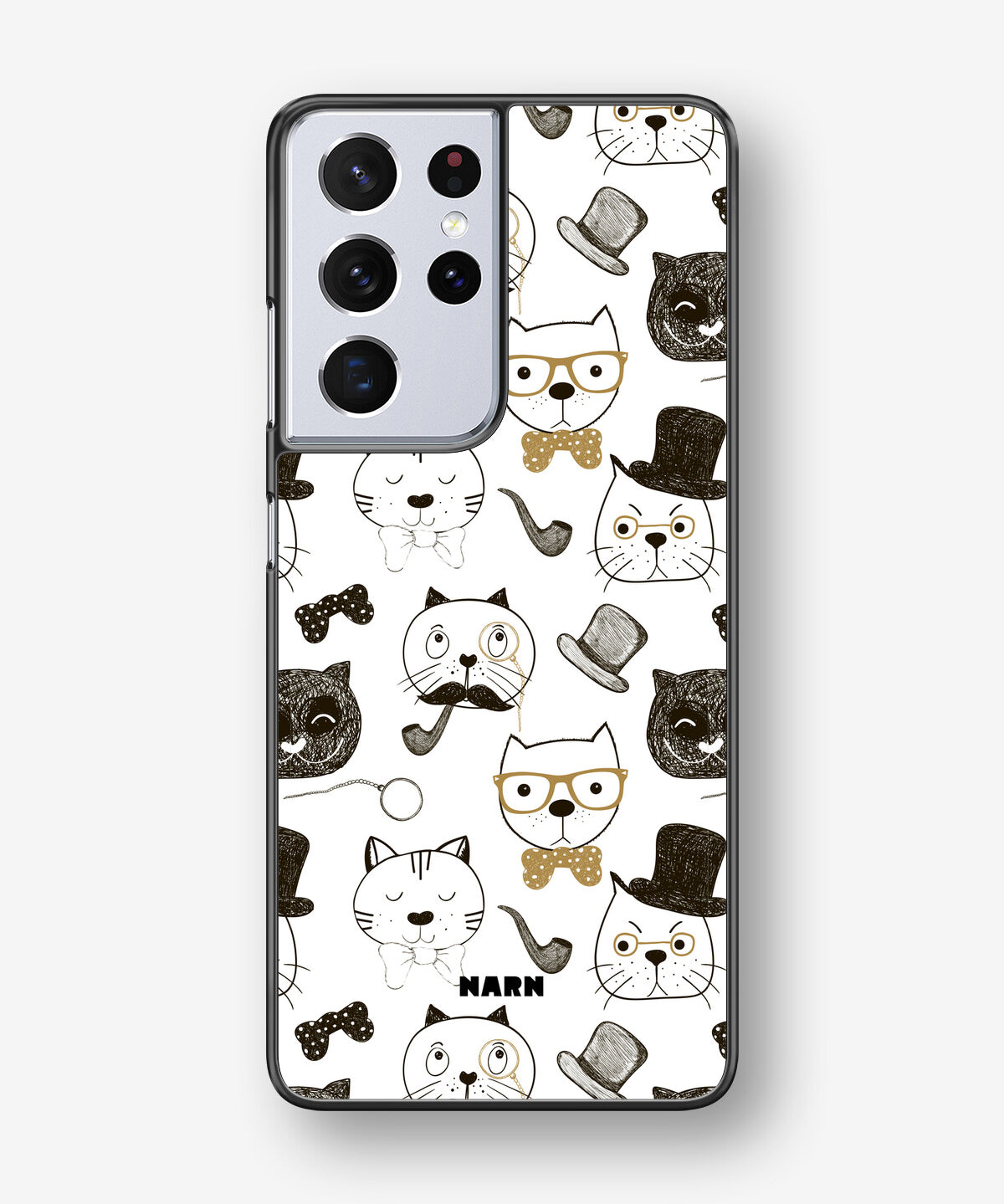 Samsung Galaxy S21 Ultra Hard Case – Cartoon Cats - View 1