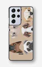 Samsung Galaxy S21 Ultra Hard Case – Cute Dogs - View 1