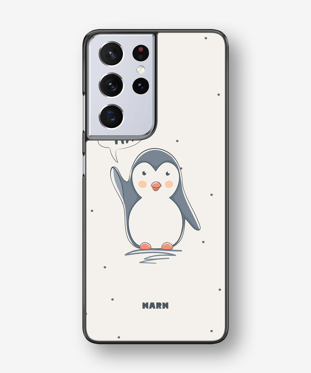 Samsung Galaxy S21 Ultra Hard Case – Cute Penguin - View 1