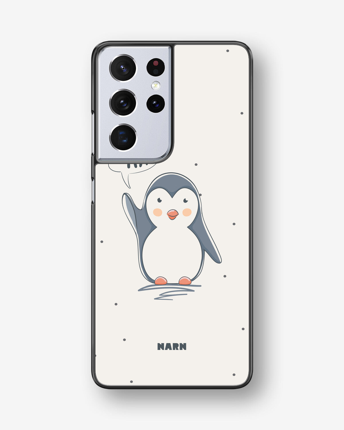 Samsung Galaxy S21 Ultra Hard Case – Cute Penguin - View 1