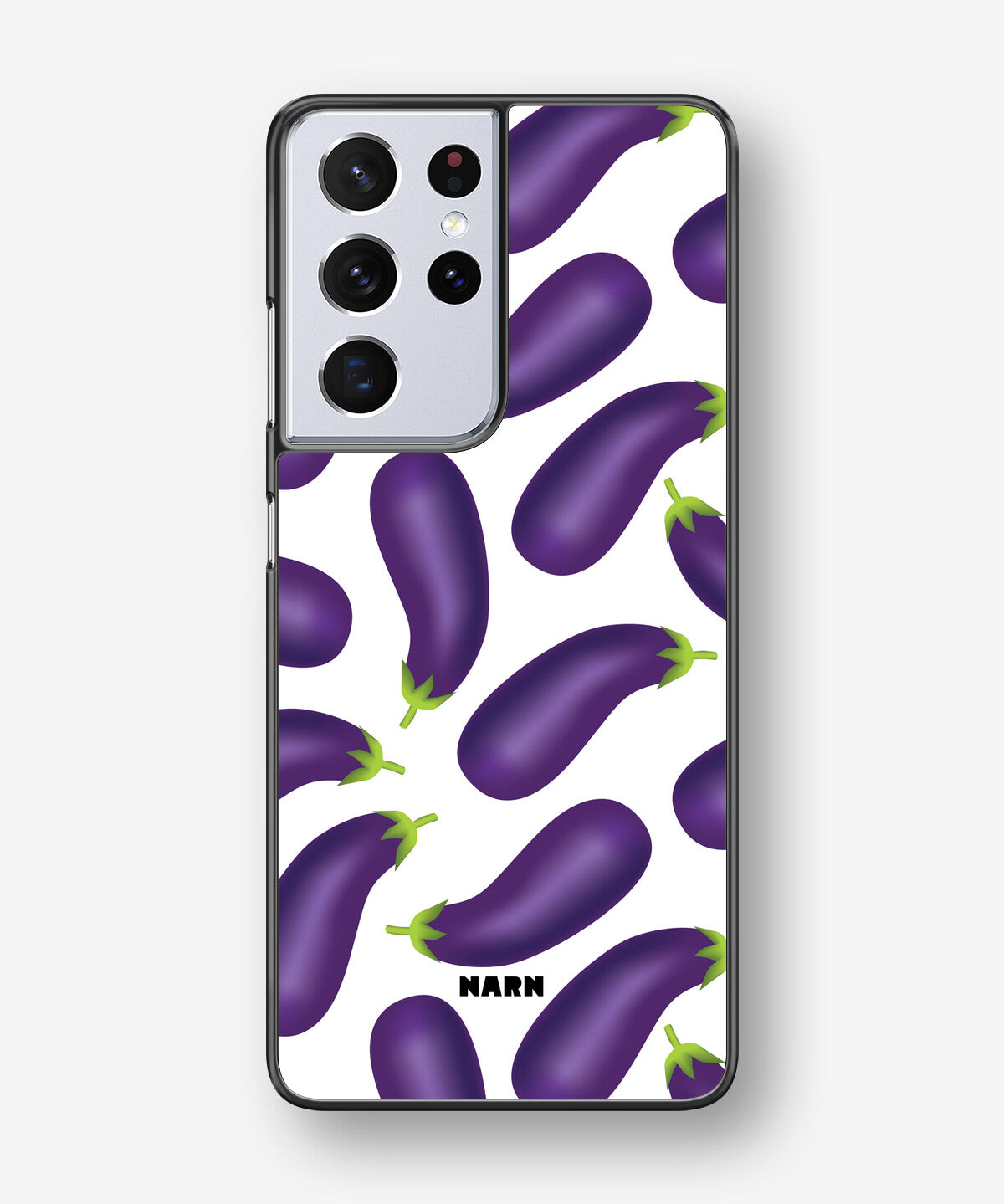 Samsung Galaxy S21 Ultra Hard Case – Eggplant Pattern - View 1