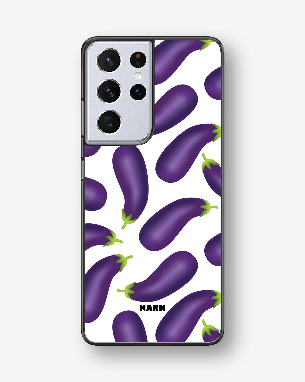 Samsung Galaxy S21 Ultra Hard Case – Eggplant Pattern - View 1