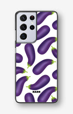 Samsung Galaxy S21 Ultra Hard Case – Eggplant Pattern - View 1