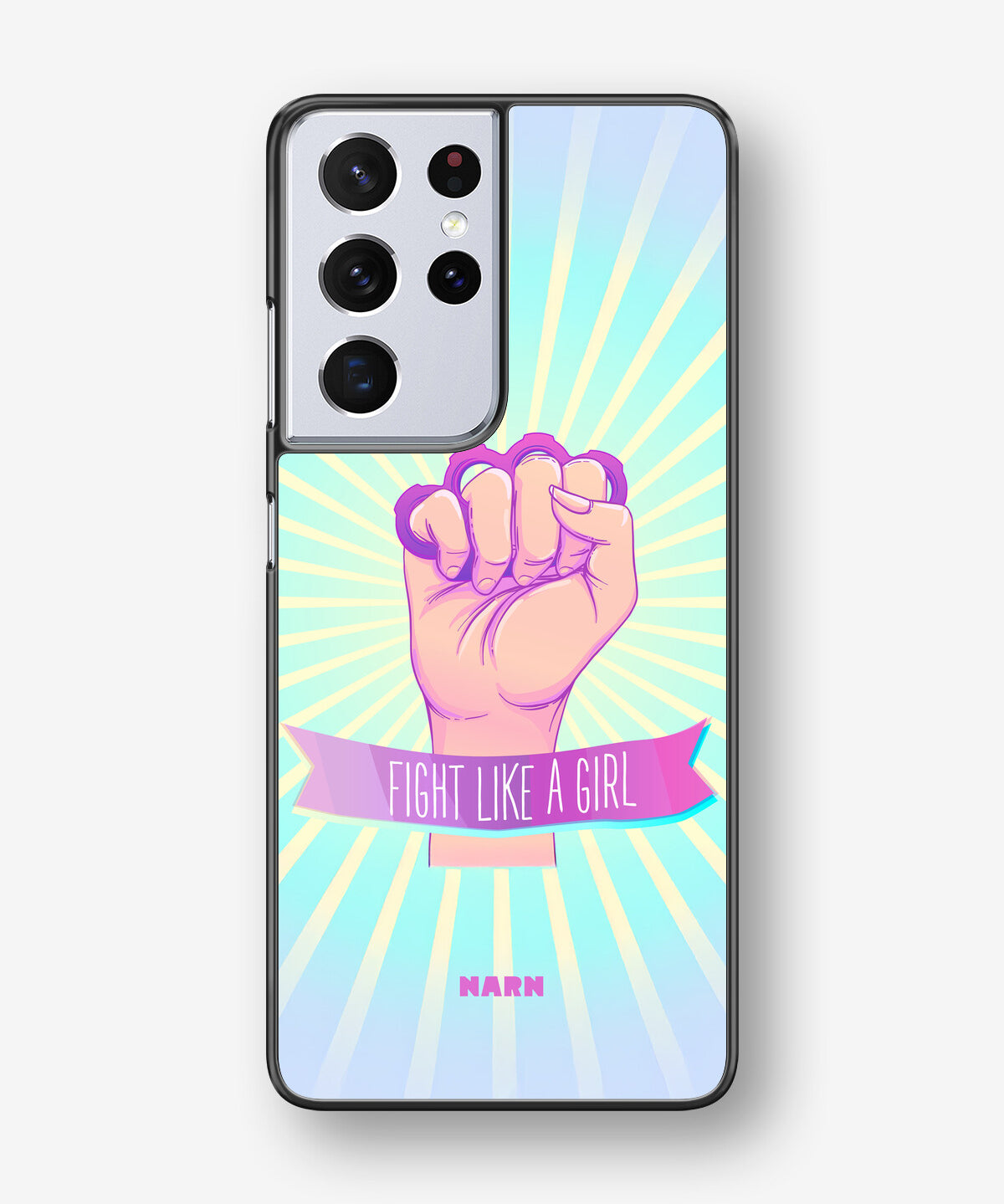 Samsung Galaxy S21 Ultra Hard Case – Fight Like A Girl - View 1