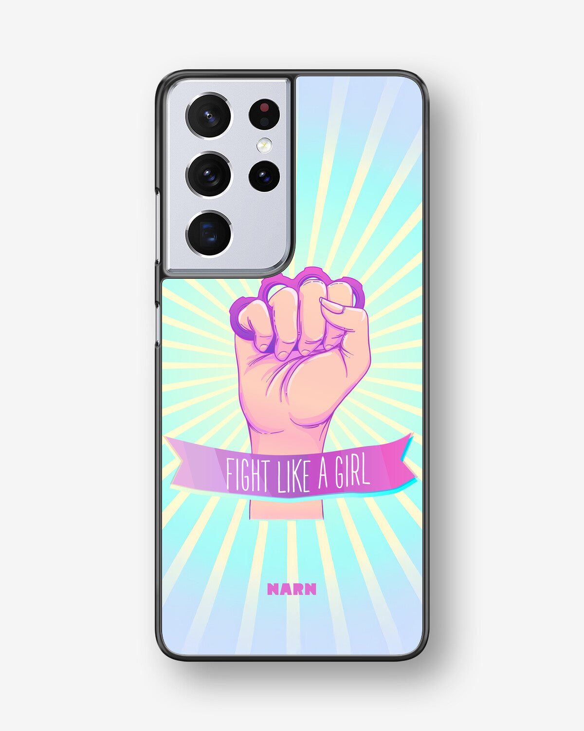 Samsung Galaxy S21 Ultra Hard Case – Fight Like A Girl - View 1