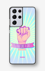 Samsung Galaxy S21 Ultra Hard Case – Fight Like A Girl - View 1