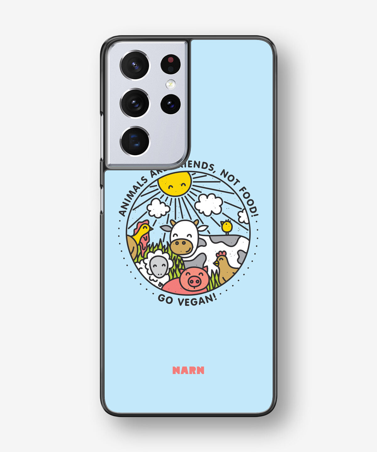 Samsung Galaxy S21 Ultra Hard Case – Friends, Not Food - View 1