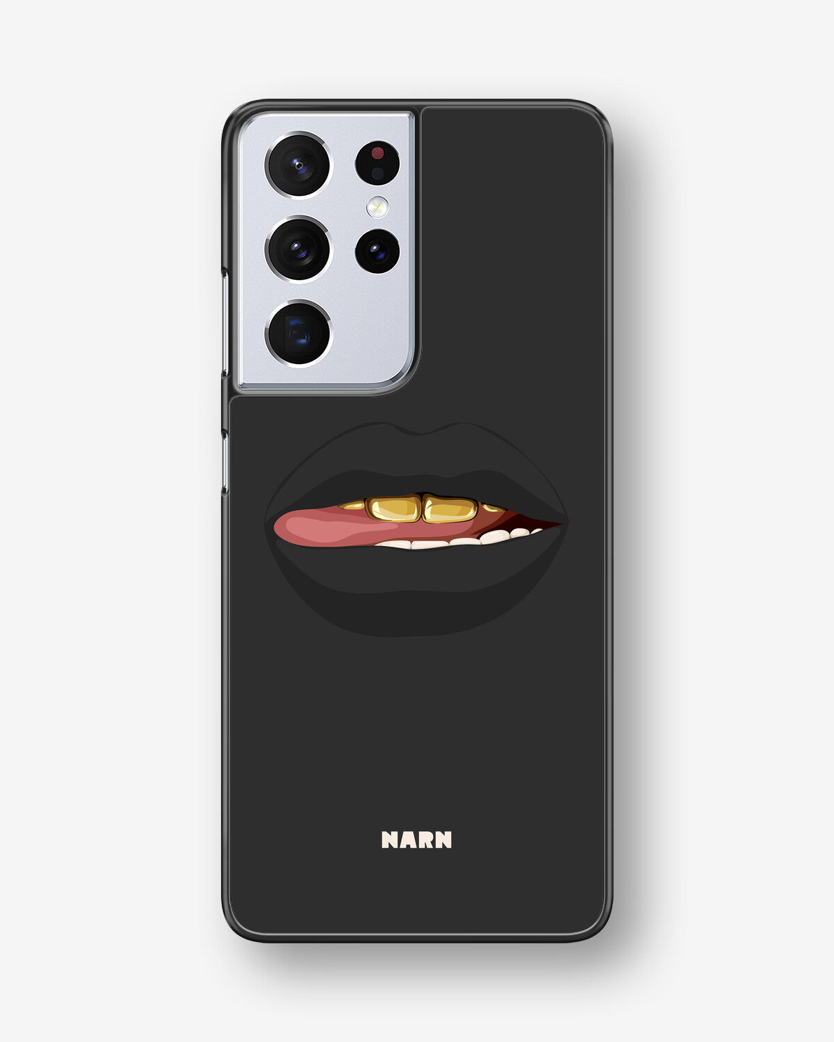 Samsung Galaxy S21 Ultra Hard Case – Golden Lips - View 1