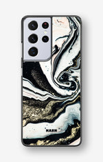 Samsung Galaxy S21 Ultra Hard Case – Golden Swirl - View 1