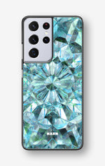 Samsung Galaxy S21 Ultra Hard Case – Green Crystals - View 1