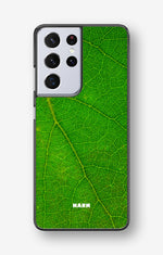 Samsung Galaxy S21 Ultra Hard Case – Green Leafy - View 1