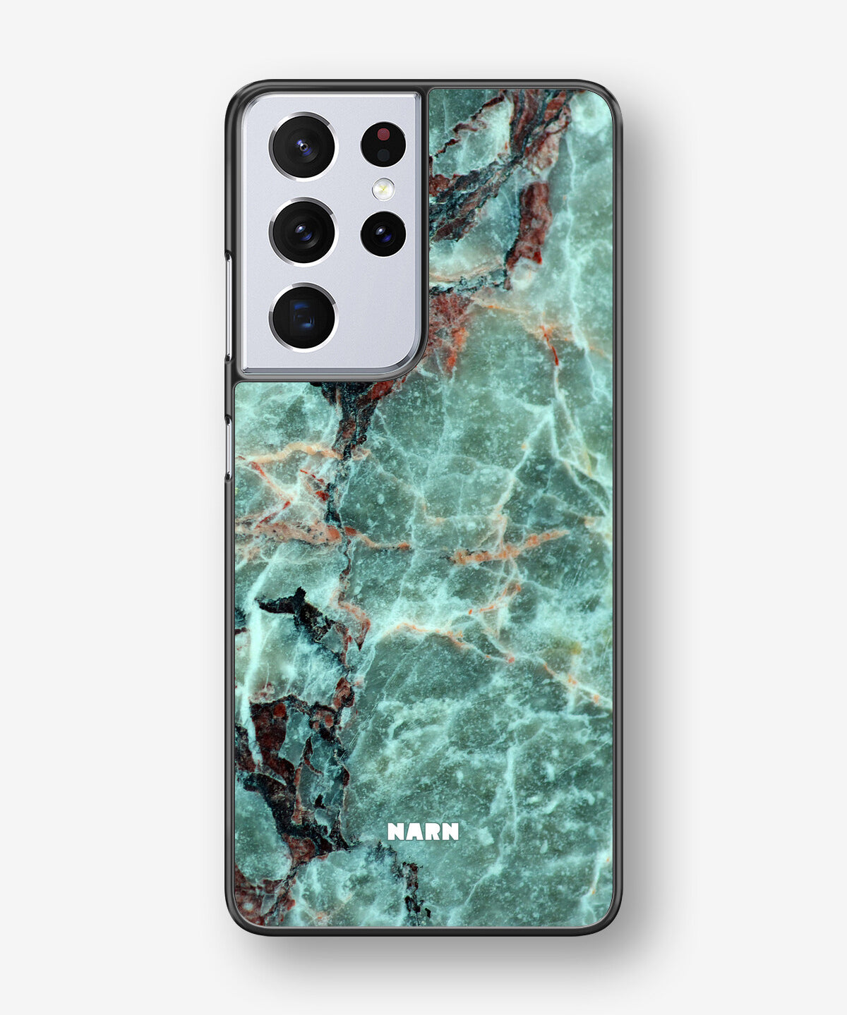 Samsung Galaxy S21 Ultra Hard Case – Green Marble - View 1