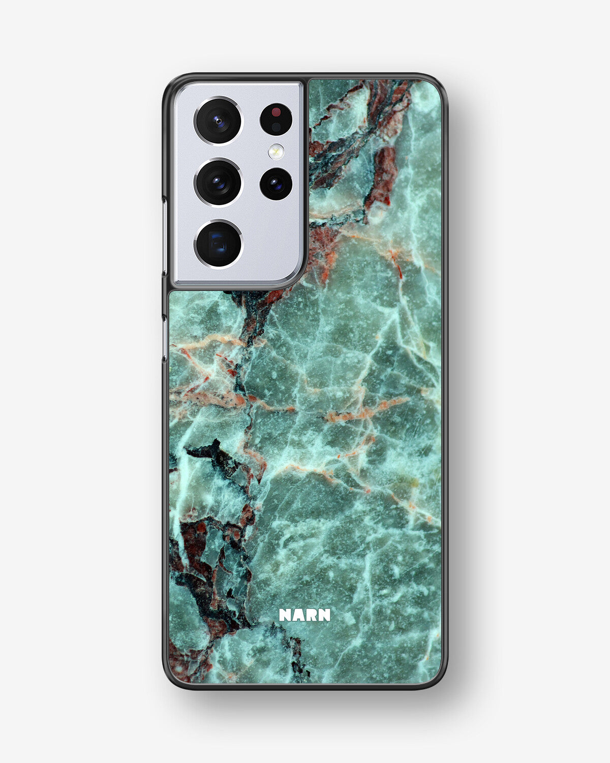 Samsung Galaxy S21 Ultra Hard Case – Green Marble - View 1