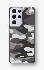 Samsung Galaxy S21 Ultra Hard Case – Grey Camo - View 1