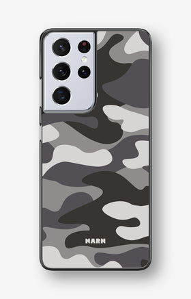 Samsung Galaxy S21 Ultra Hard Case – Grey Camo - View 1
