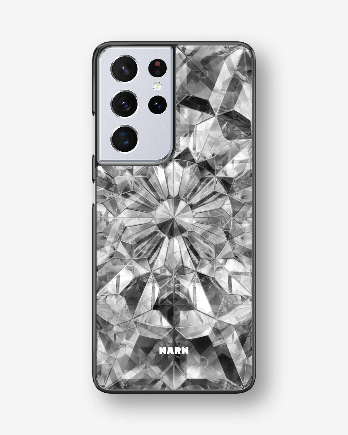 Samsung Galaxy S21 Ultra Hard Case – Grey Crystals - View 1