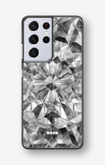 Samsung Galaxy S21 Ultra Hard Case – Grey Crystals - View 1
