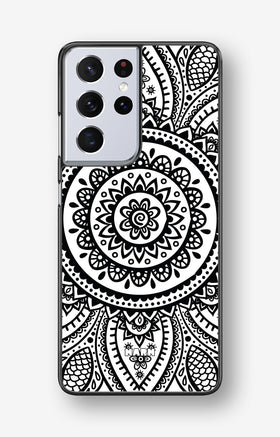 Samsung Galaxy S21 Ultra Hard Case – Henna Mandala - View 1